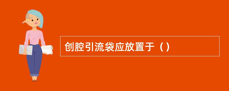 创腔引流袋应放置于（）