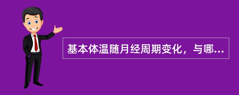 基本体温随月经周期变化，与哪种激素有关（）