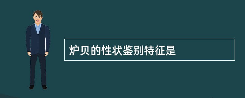 炉贝的性状鉴别特征是