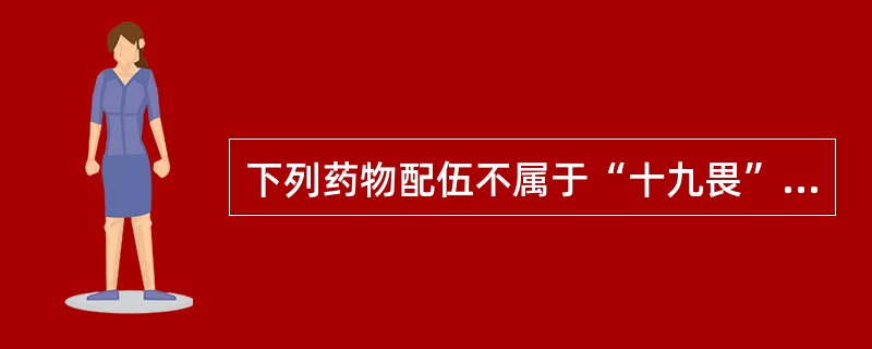 下列药物配伍不属于“十九畏”的是