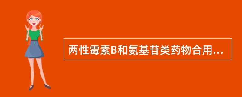 两性霉素B和氨基苷类药物合用可出现