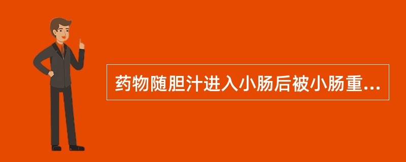 药物随胆汁进入小肠后被小肠重吸收的现象为