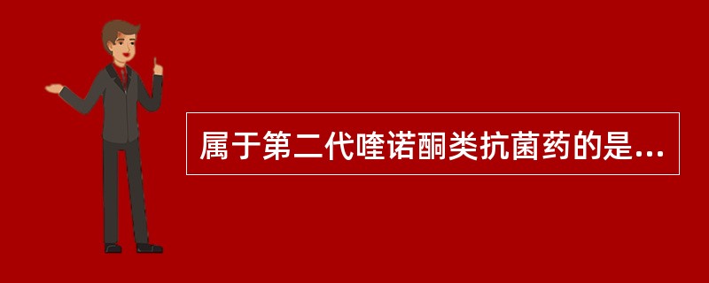 属于第二代喹诺酮类抗菌药的是（　　）。 