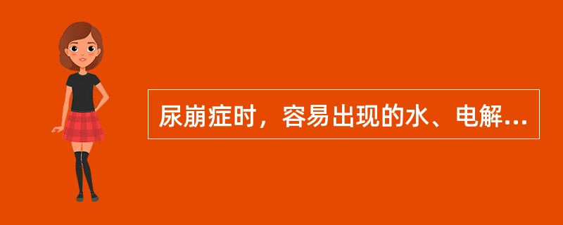 尿崩症时，容易出现的水、电解质代谢紊乱类型是（　　）。