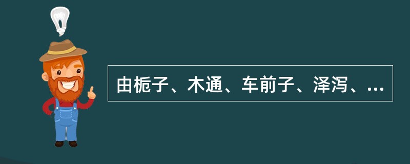 由栀子、木通、车前子、泽泻、黄芩、龙胆草、生地黄、柴胡、生甘草、当归组成的方剂是