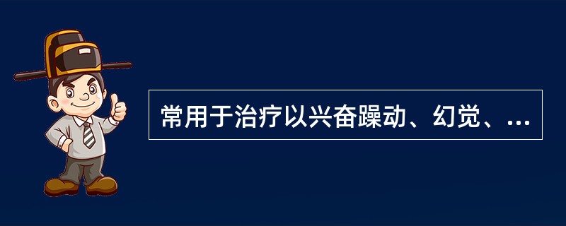 常用于治疗以兴奋躁动、幻觉、妄想为主的精神分裂症的药物是