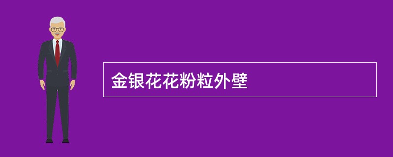 金银花花粉粒外壁