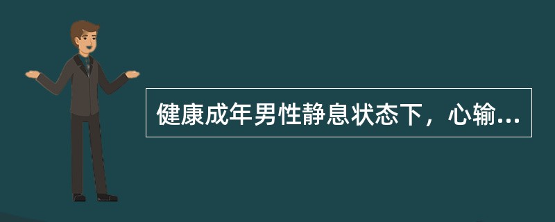 健康成年男性静息状态下，心输出量约为