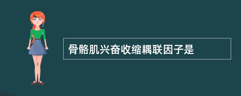 骨骼肌兴奋收缩耦联因子是