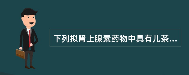 下列拟肾上腺素药物中具有儿茶酚胺结构的是