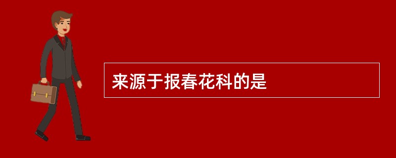 来源于报春花科的是