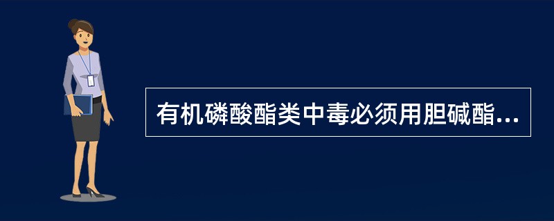 有机磷酸酯类中毒必须用胆碱酯酶复活药抢救的原因是