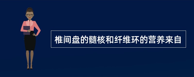 椎间盘的髓核和纤维环的营养来自