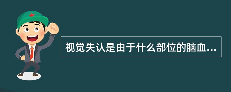 视觉失认是由于什么部位的脑血管病变所引起
