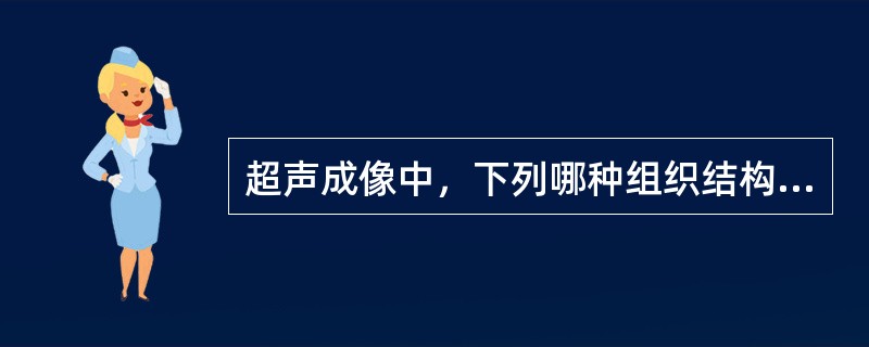 超声成像中，下列哪种组织结构不属于强回声组织？（　　）