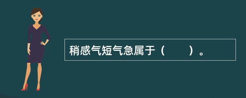 稍感气短气急属于（　　）。