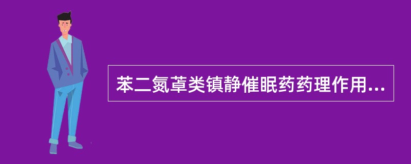 苯二氮䓬类镇静催眠药药理作用中，“地西泮有较强的肌肉松弛作用，可缓解人大脑损伤所致的肌肉僵直”属于（　）。