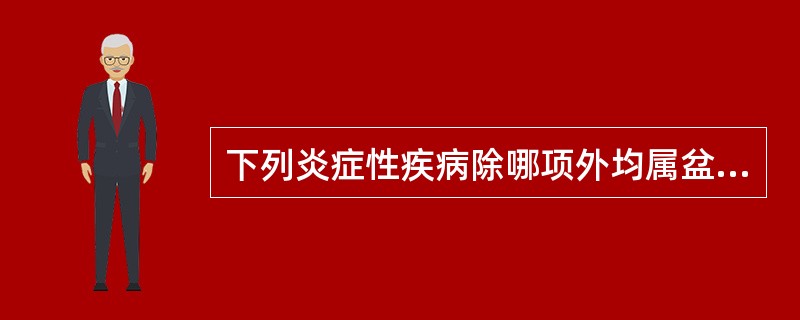 下列炎症性疾病除哪项外均属盆腔炎？（　　）