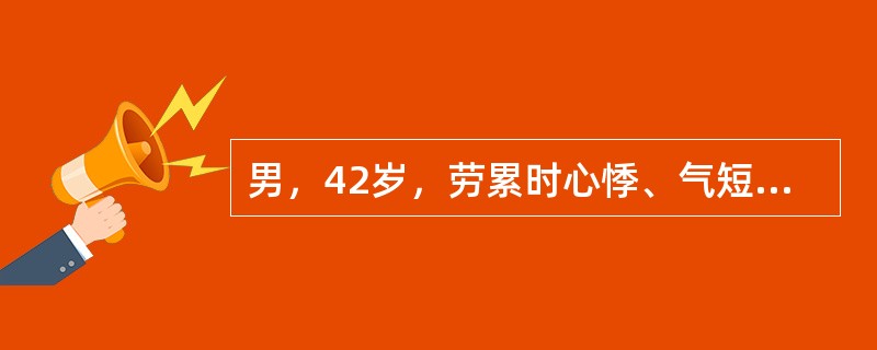 男，42岁，劳累时心悸、气短2年，腹胀、尿少3天。心电图示心房颤动，心室率110次／分；胸部X线示心胸比值65%，肺淤血。有助于该患者诊断的辅助检查是（　）。