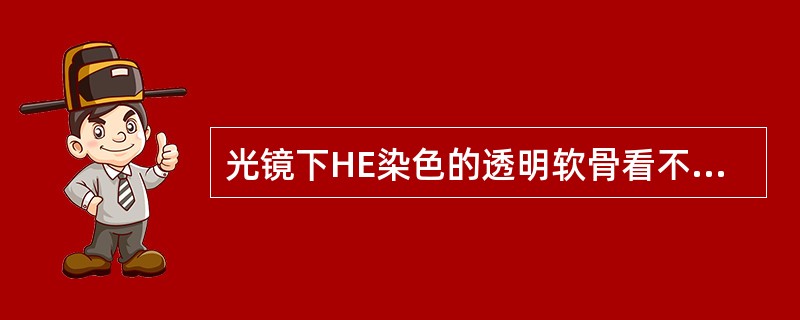 光镜下HE染色的透明软骨看不到纤维的原因是