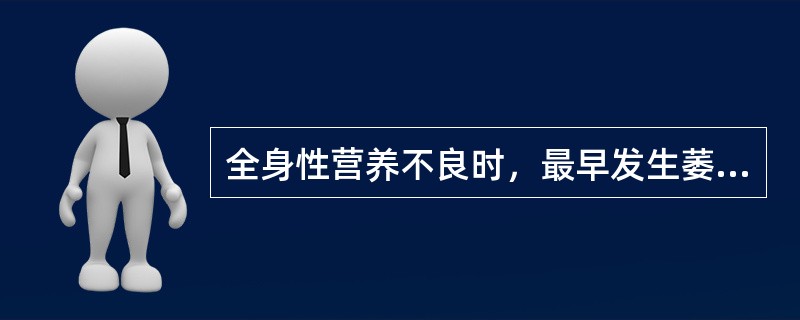 全身性营养不良时，最早发生萎缩的器官或组织是（）