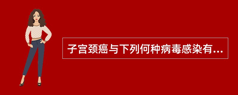 子宫颈癌与下列何种病毒感染有关（）