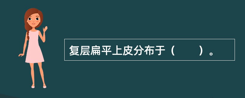 复层扁平上皮分布于（　　）。