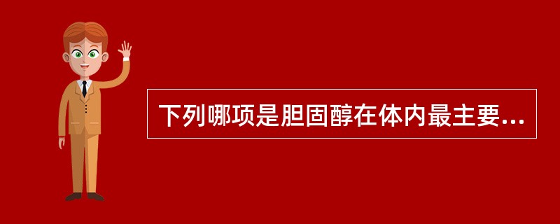 下列哪项是胆固醇在体内最主要的代谢去路？（　　）