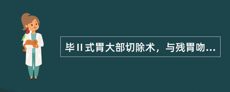 毕Ⅱ式胃大部切除术，与残胃吻合的组织器官是（　　）。