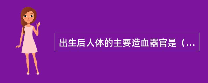 出生后人体的主要造血器官是（　　）。