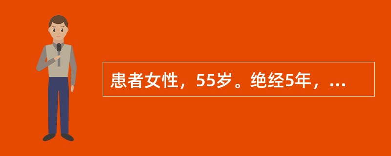 患者女性，55岁。绝经5年，近3个月阴道水样白带，近半月出现阴道间断少量流血。妇科检查：宫颈光滑，宫体稍大且软，附件未扪及。行诊断性刮宫刮出多量较脆内膜。最可能诊断为（　　）。