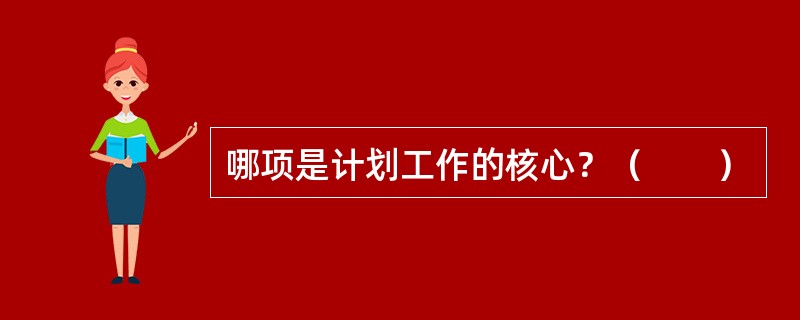 哪项是计划工作的核心？（　　）