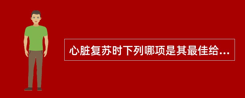 心脏复苏时下列哪项是其最佳给药途径？（　　）