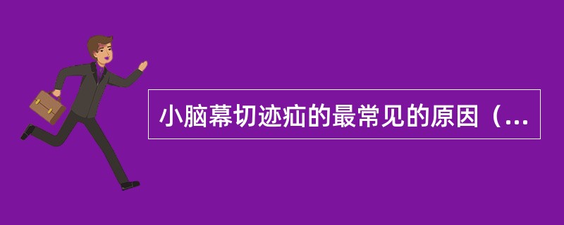 小脑幕切迹疝的最常见的原因（　　）。