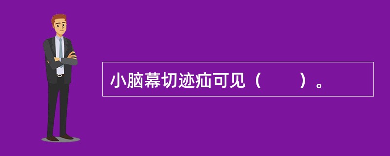 小脑幕切迹疝可见（　　）。