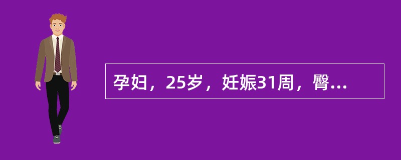 孕妇，25岁，妊娠31周，臀先露，护士指导其矫正胎位正确的体位是