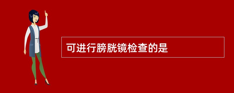 可进行膀胱镜检查的是