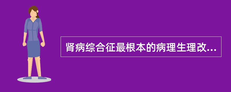 肾病综合征最根本的病理生理改变是（　　）。