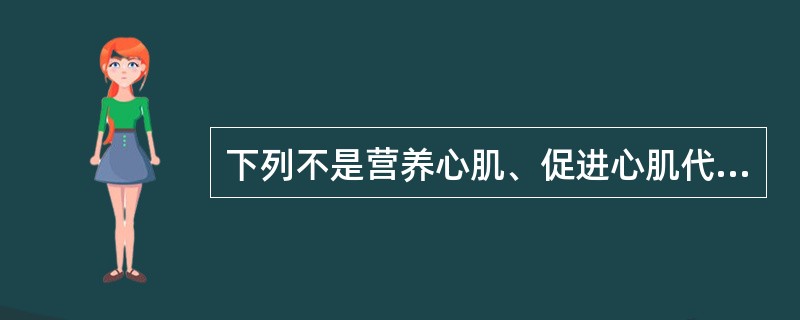 下列不是营养心肌、促进心肌代谢的药物是（　　）。