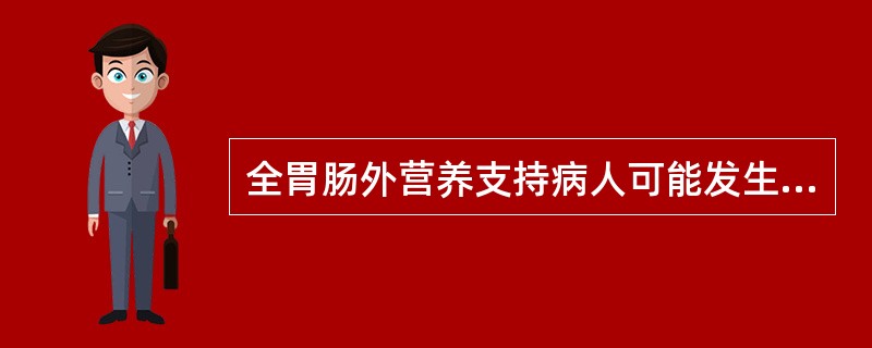 全胃肠外营养支持病人可能发生的最严重的代谢并发症是