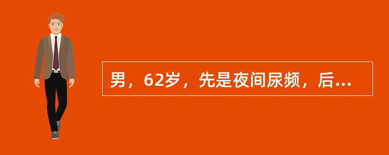 男，62岁，先是夜间尿频，后逐步排尿时间延长，尿不净。今下午排不出尿，小腹胀痛来院就诊。护士首先应如何处理