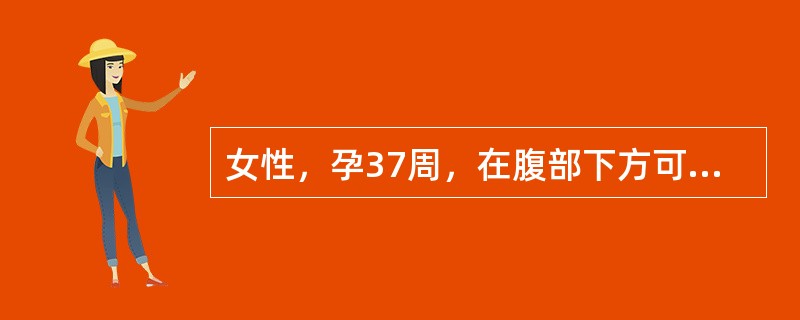 女性，孕37周，在腹部下方可触及圆而硬的胎头，胎心在脐下左侧听到，其胎方位是