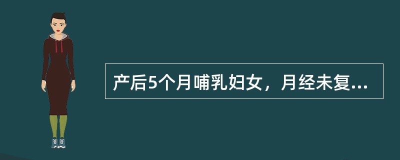 产后5个月哺乳妇女，月经未复潮，要求避孕，妇科查子宫正常大小，无压痛，活动，双附件（－），下列哪种方法不宜选用？（　　）