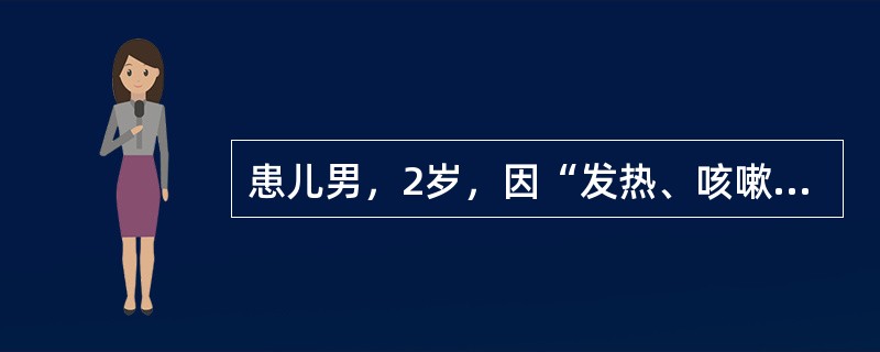 患儿男，2岁，因“发热、咳嗽4天，呕吐2天，惊厥1次”收入院。患儿4天前出现咳嗽、咳痰，伴发热，体温38.9℃。2天前出现呕吐，烦躁不安。今晨起抽搐1次，双目凝视、四肢抖动、呼之不应，持续2～3分钟自