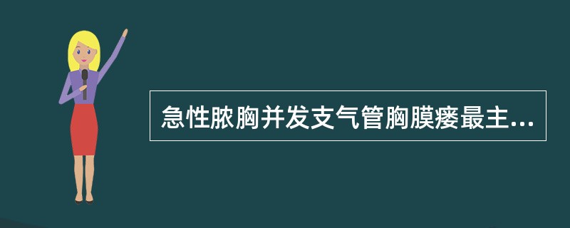 急性脓胸并发支气管胸膜瘘最主要的治疗方法是