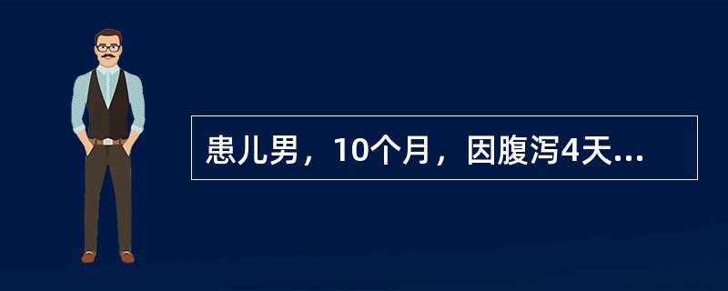 患儿男，10个月，因腹泻4天，大便每日10余次，蛋花汤样，时有呕吐来诊。查体：精神差，皮肤弹性差，哭时泪少，心肺无异常，腹软。大便常规：少量白细胞。其病原体最可能为（　　）。