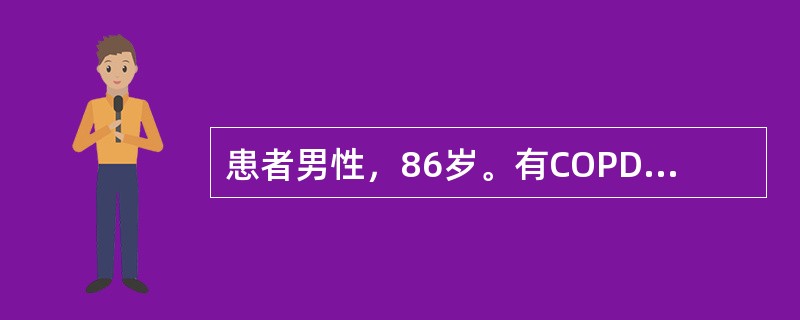 患者男性，86岁。有COPD病史30年。平素体弱，三天前受凉后再次出现咳嗽咳痰，痰白质黏量多，伴有气急。此时患者应避免使用