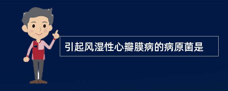 引起风湿性心瓣膜病的病原菌是