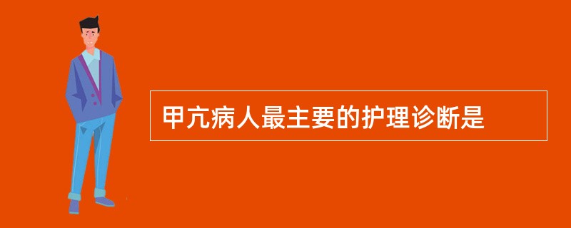 甲亢病人最主要的护理诊断是