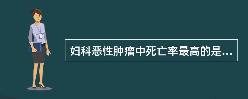 妇科恶性肿瘤中死亡率最高的是（　　）。